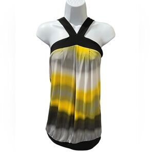 Tampa Yellow Gray Ombre Halter Top – Size Small